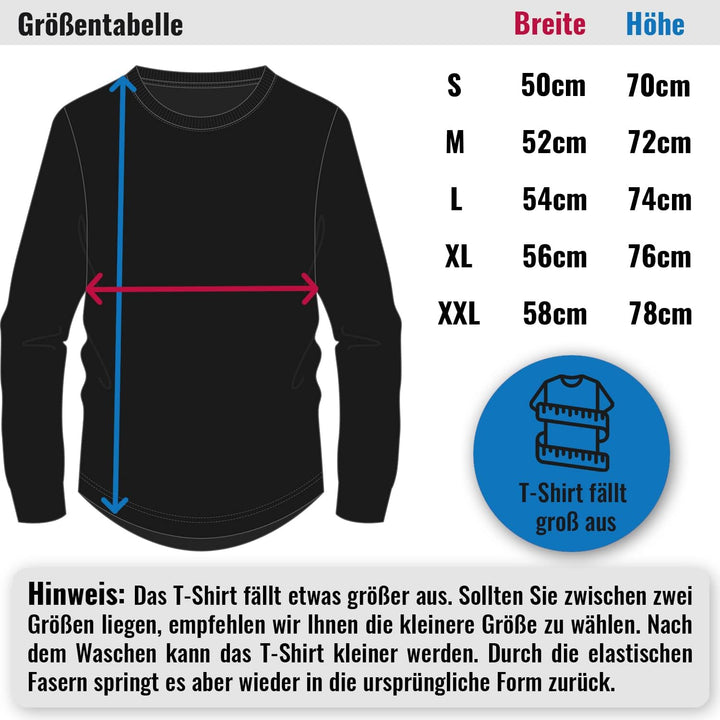 Merino Shirt - Thermounterhemd Langarm I Thermo Oberteil aus 100% Merinowolle I T-Shirt Longsleeve f