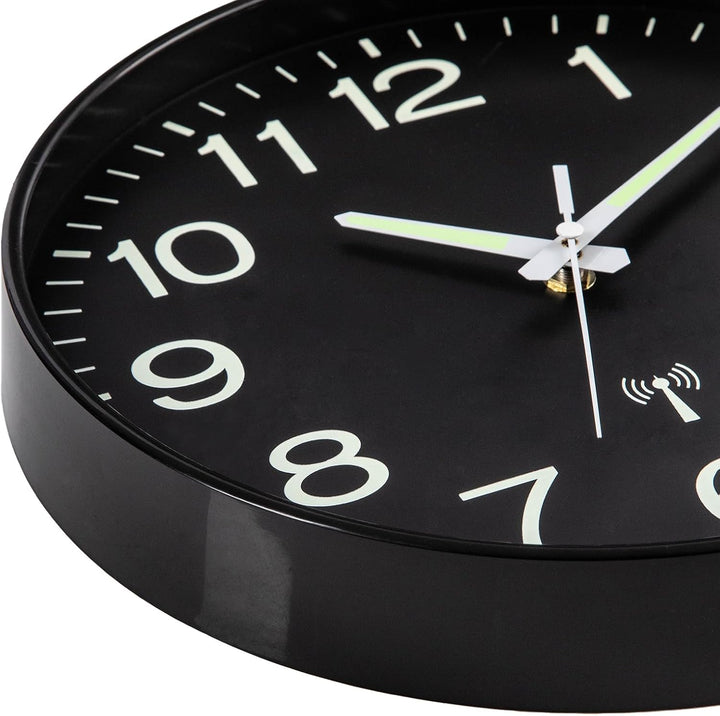 VIVILINEN Funkuhr Wand Beleuchtet Wanduhr Funk Geräuschlos ohne Tickgeräusche Uhr Wand für Schlafzim