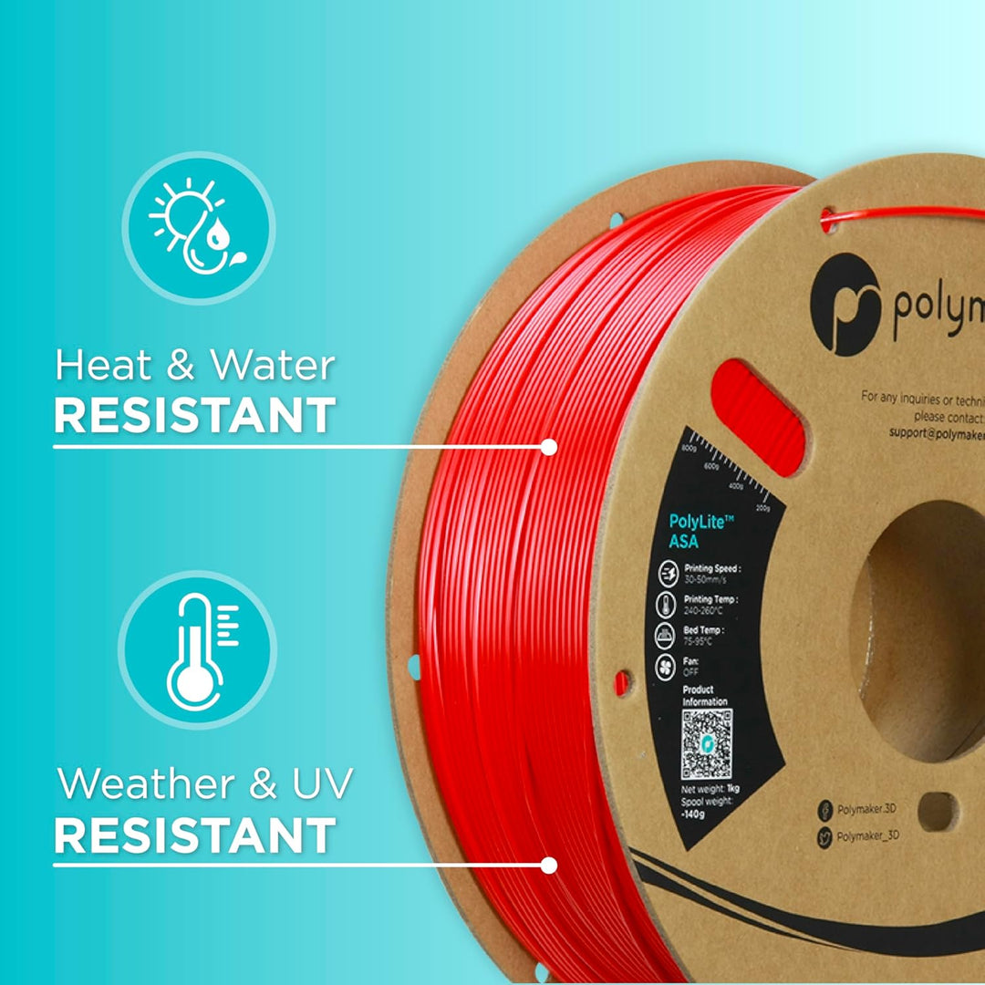 Polymaker PolyLite ASA Rot - 1.75mm - 1kg