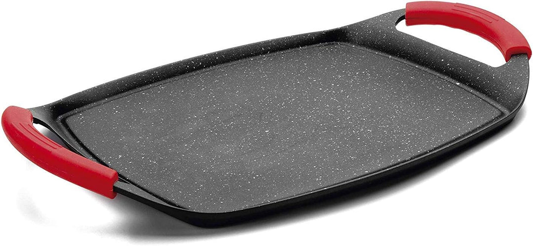 MGE - Grillpfanne mit Glattem Boden - Antihaftbeschichtung - Induktion - 36 x 23 cm, 36 x 23 cm