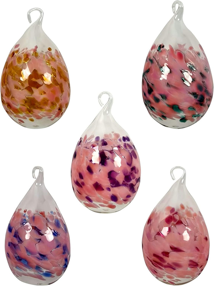 Lauschaer Glas Ostereier aus Glas mit Granulat Verschiedene Grössen und Sets mundgeblasen handgeform