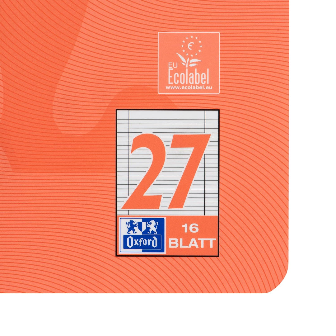 Oxford Schulheft A4, Touch, 16 Blatt, Lineatur 27, liniert, 15 Stück