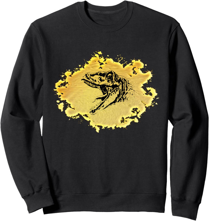 Allosaurus Motiv Dinosaurier Dino Saurier Zähne Urzeit Sweatshirt