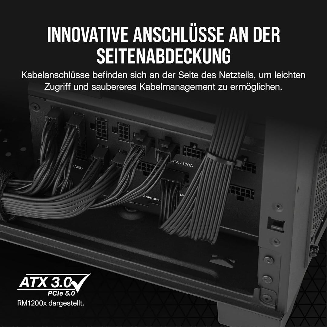 Corsair RM850x Shift Vollmodulares ATX-Netzteil - Modulare Seitenschnittstelle - ATX 3.0- & PCIe 5.0