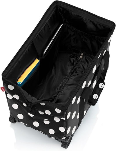 reisenthel allrounder Trolley frame dots white – Vielseitige Arzttasche auf Rollen für Reisen, Arbei