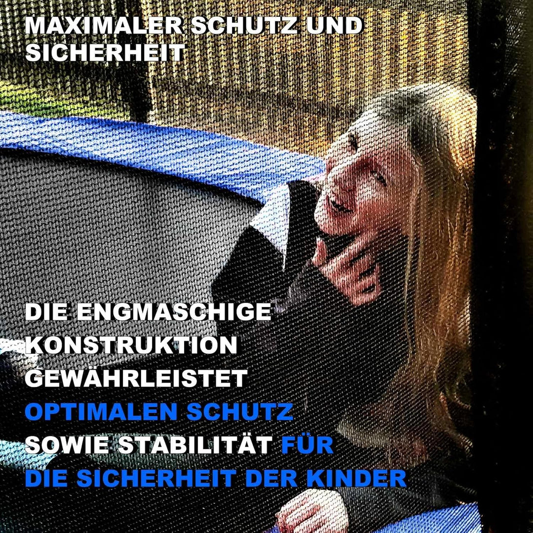 Baunsal® Trampolin Sicherheitsnetz Ø 183 185 244 250 275 277 300 305 366 370 335 337 396 400 427 430