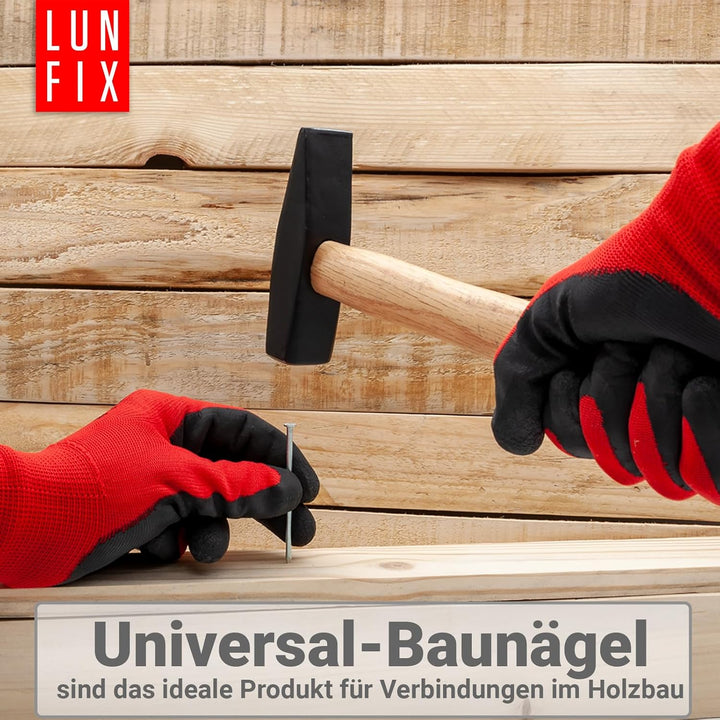 Stahlnägel 4,6 x 125 mm - 5kg (ca. 400 stk.) Holznägel für Bauarbeiten Verzinkte Baunägel Nägel 125m