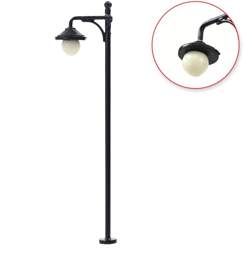 Evemodel LYM22 10 STK. Modell LED Lampen 65mm Spur H0 1:87 Leuchte Strassenlampen 3V