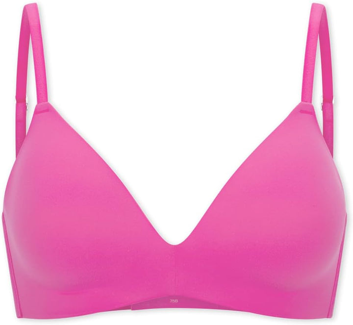 Schiesser Damen BH gepaddet ohne Bügel - Invisible Soft 70B Fuchsia, 70B Fuchsia