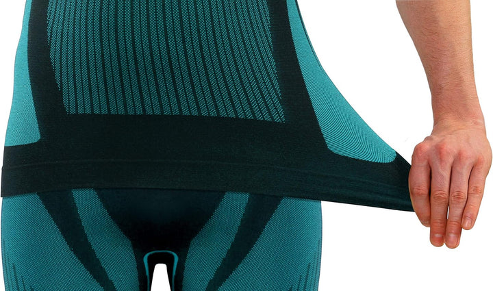 sesto senso Herren Funktionsunterwäsche Set Langarmhemd Leggings Schnelltrocknend Skiunterwäsche L G
