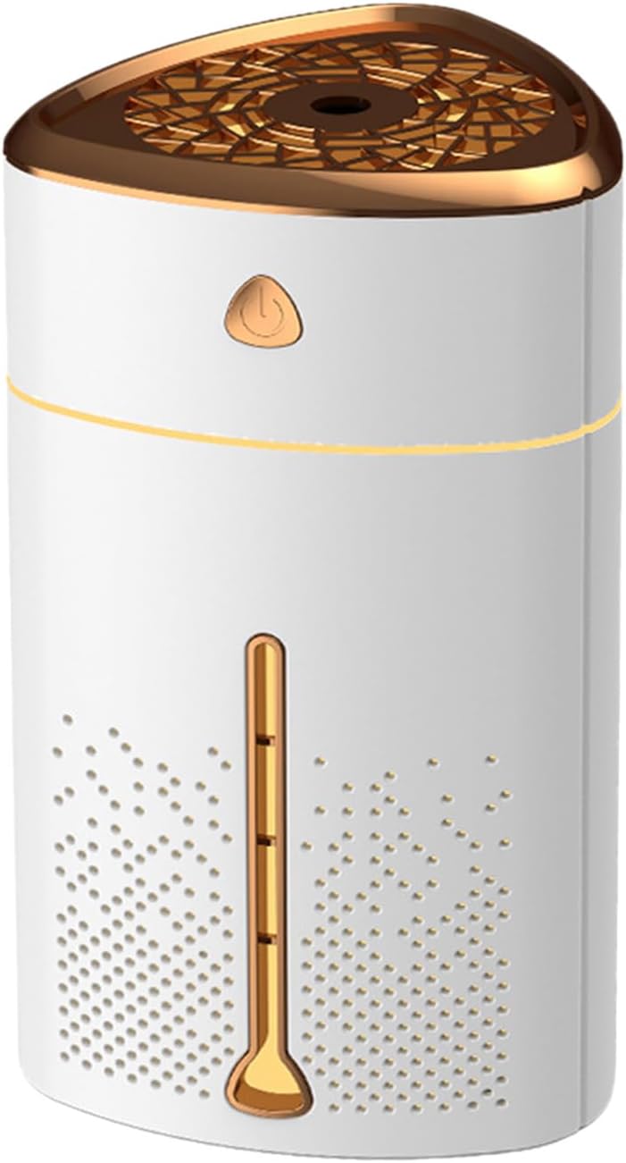 Luftbefeuchter für Schlafzimmer mit 7 Farben LED, 1L Top-Fill, 8h Laufzeit, USB, Aroma Diffusor, Coo