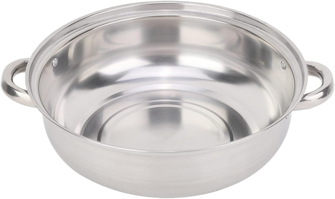 Edelstahl-Kochgeschirr 27 cm 2-Schicht-Dampfgarer Topfkocher Doppelkochersuppe Dampfkanne Langlebige