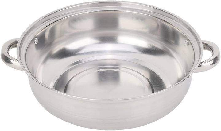 Edelstahl-Kochgeschirr 27 cm 2-Schicht-Dampfgarer Topfkocher Doppelkochersuppe Dampfkanne Langlebige