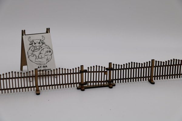 220083 Slotcar Deko Zaun Holz