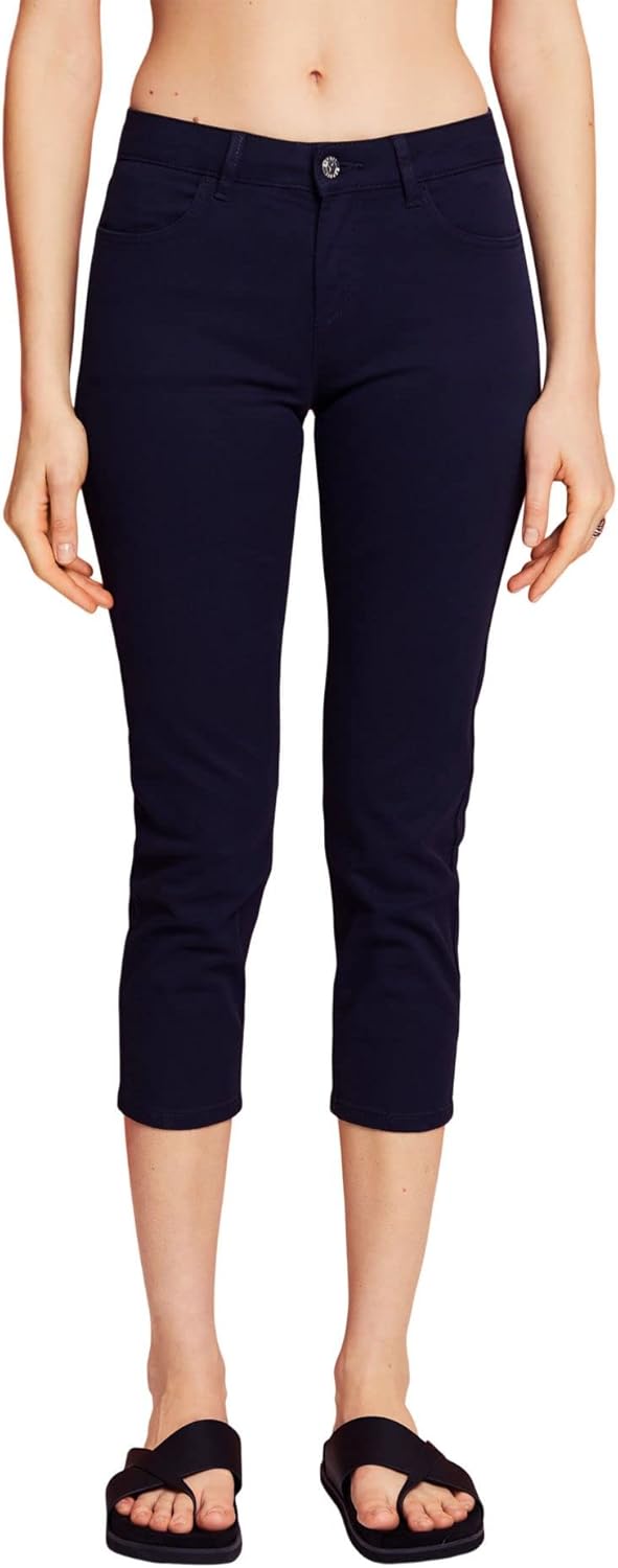 ESPRIT Damen Hose 27W / 24L 400/Navy, 27W / 24L 400/Navy