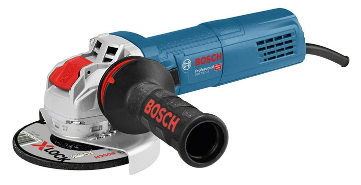 Bosch Professional Winkelschleifer GWX 9-115 S (900 Watt, für X-LOCK Zubehör, ScheibenØ: 115 mm, Sch