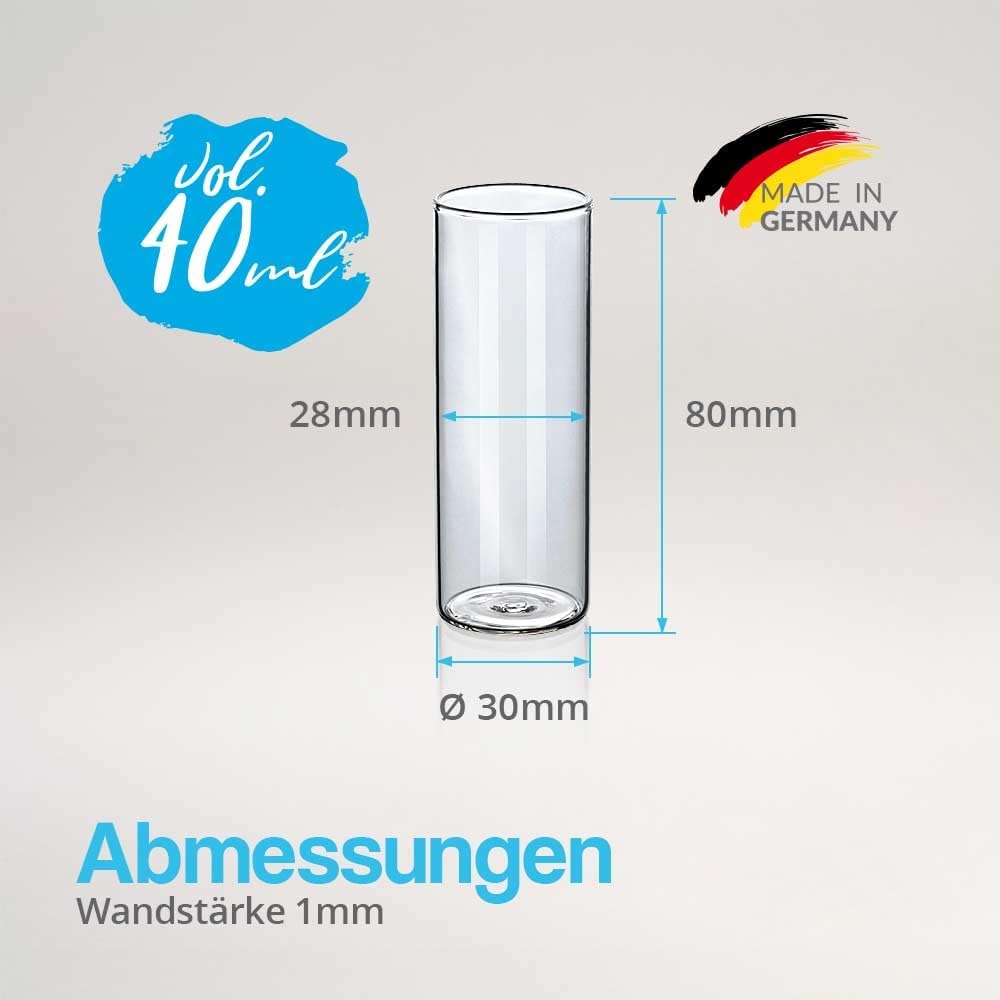 Tuuters 25x Gewürzgläser mit Natur-Korken, kleine Glas-fläschchen für Gewürze (80 x Ø30 mm), 80 x Ø3