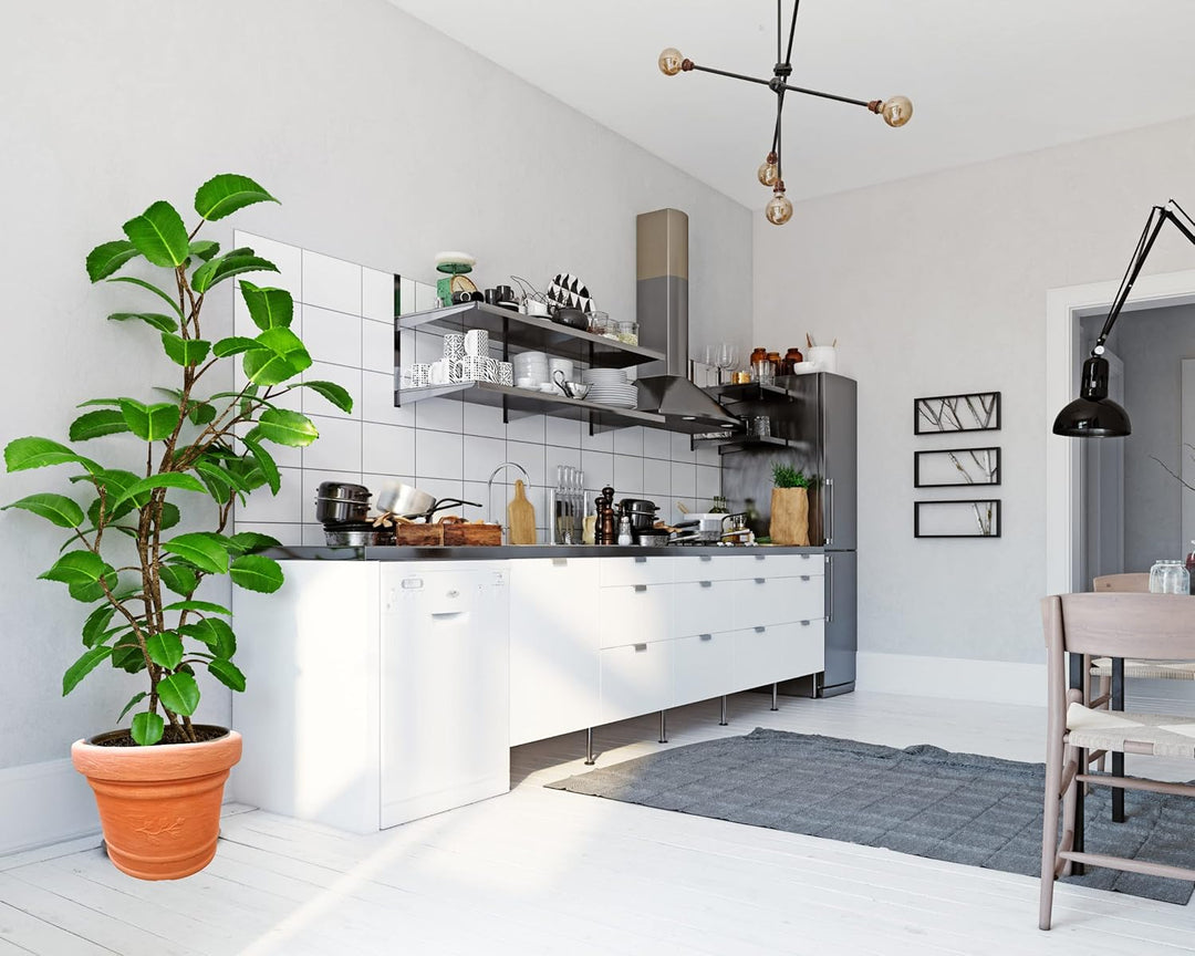 Terrastone Kunststoff Pflanzkübel - 60x56x45cm Blumenkübel wetterfest - Übertopf Pflanzgefäss mit De