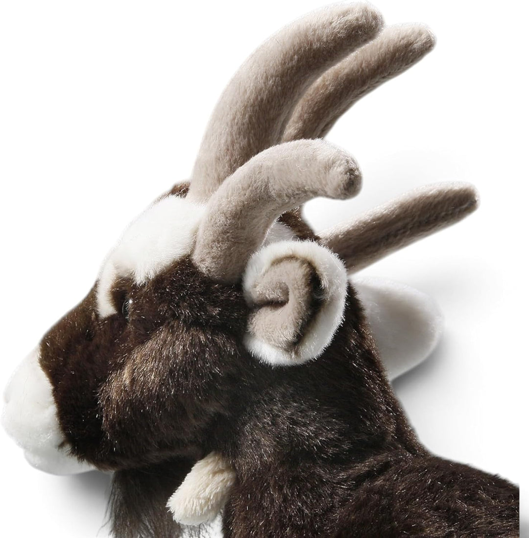 Carl Dick Ziege, Vierhornziege, Plüschtier, Kuscheltier ca. 30cm lang, 30cm hoch 2932 Zi - Braun, Zi