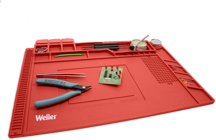 Weller WLACCWSM2-02EU Matte für Lötarbeiten Grösse, mittel, Beinhaltet ein Lineal und Einzelne Fäche