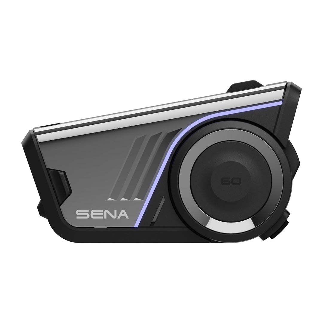 Sena 60S Motorrad-Kommunikationssystem Mesh 3.0, Wave, Bluetooth Intercom, IPX7 wasserdicht, 24 Std.