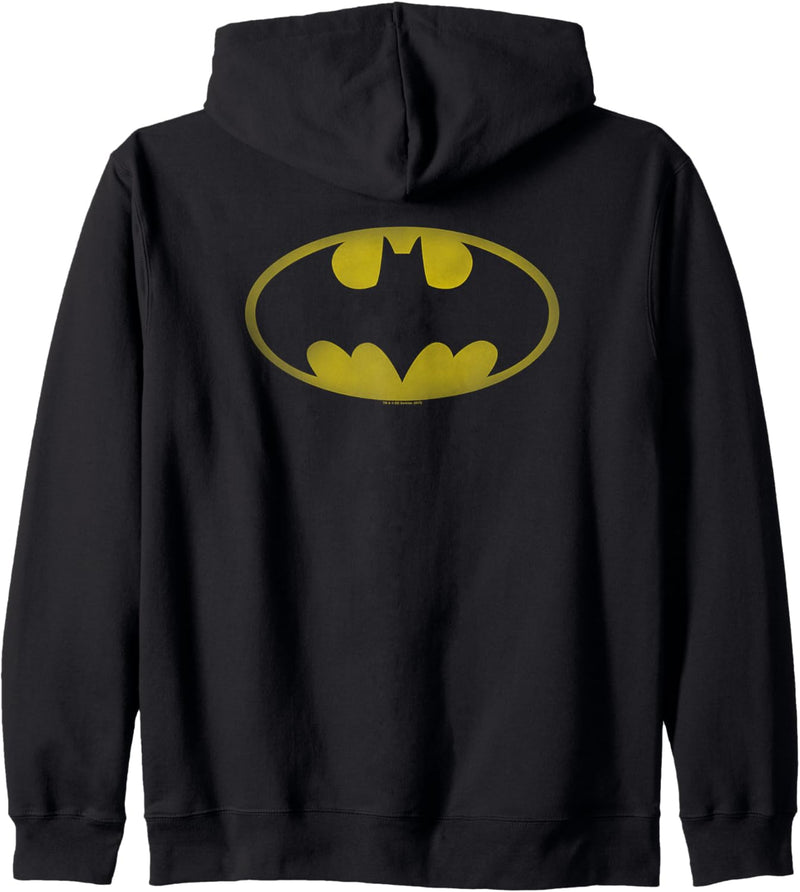 Batman Washed Bat Logo Kapuzenjacke