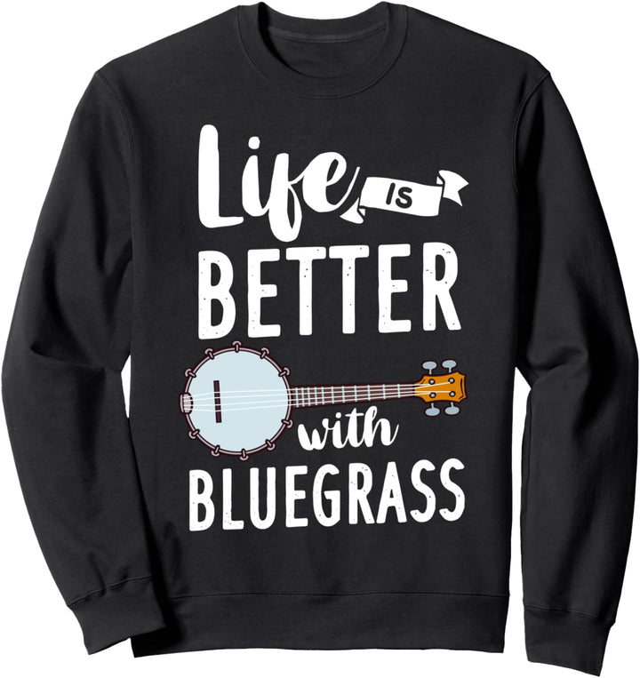 Banjo Bluegrass Musikgitarre Sweatshirt