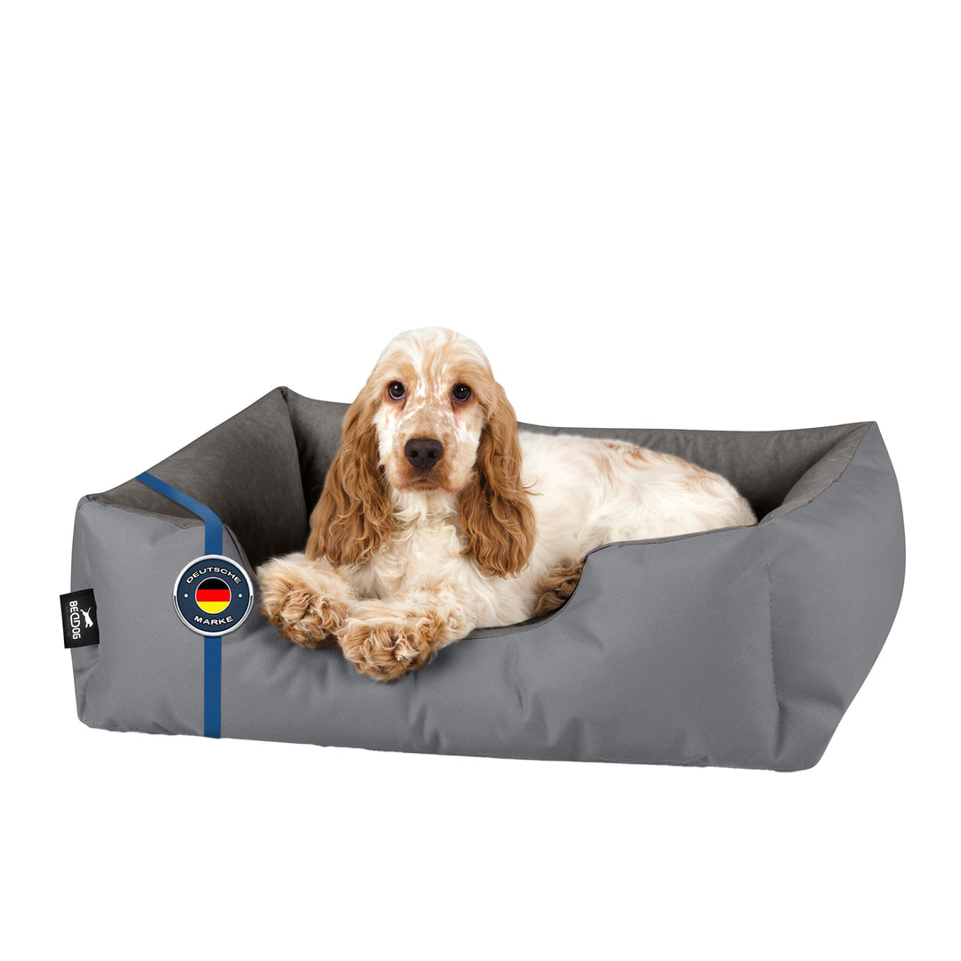 BedDog Hundebett Zara, Hundekissen mit abziehbaren waschbaren Bezug, Hundekorb, Hundesofa, für klein