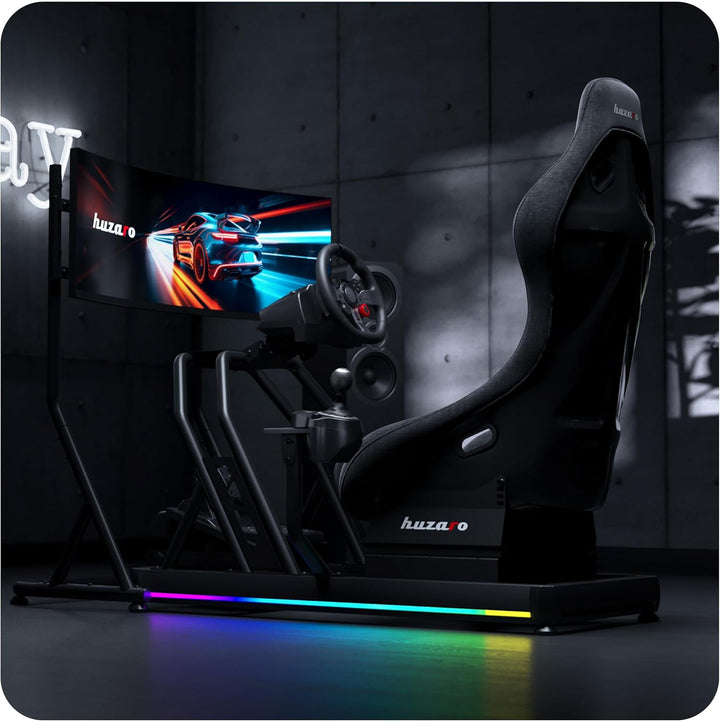 huzaro Speed 9.1 | Simracing Monitor Stand TV Stand Ständer Bodenständer | VESA 75x75 100x100 200x10