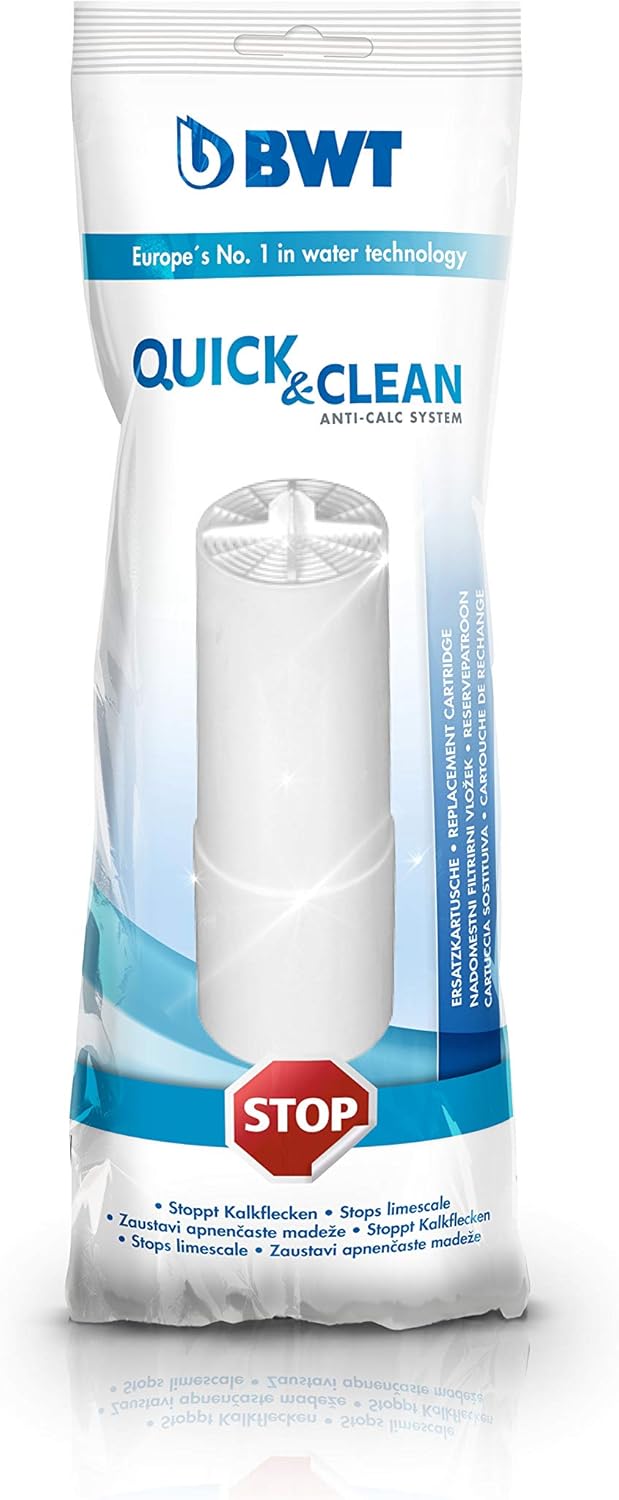 BWT Filterkartuschen Quick & Clean Antikalk-Filtersystem, 3x Ersatzfilter | Duschfilter, Kalkfreies