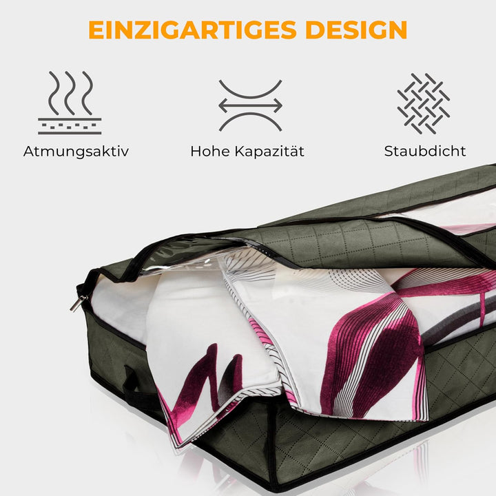 NEU Unterbettkommode 2er Set- Unterbett Aufbewahrungstasche - wasserdichte Unterbett Aufbewahrung au