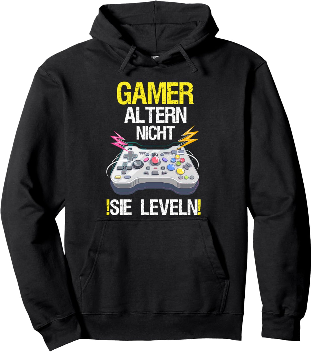 Gamer Altern Nicht Sie Leveln | für Gamer und Zocker Pullover Hoodie