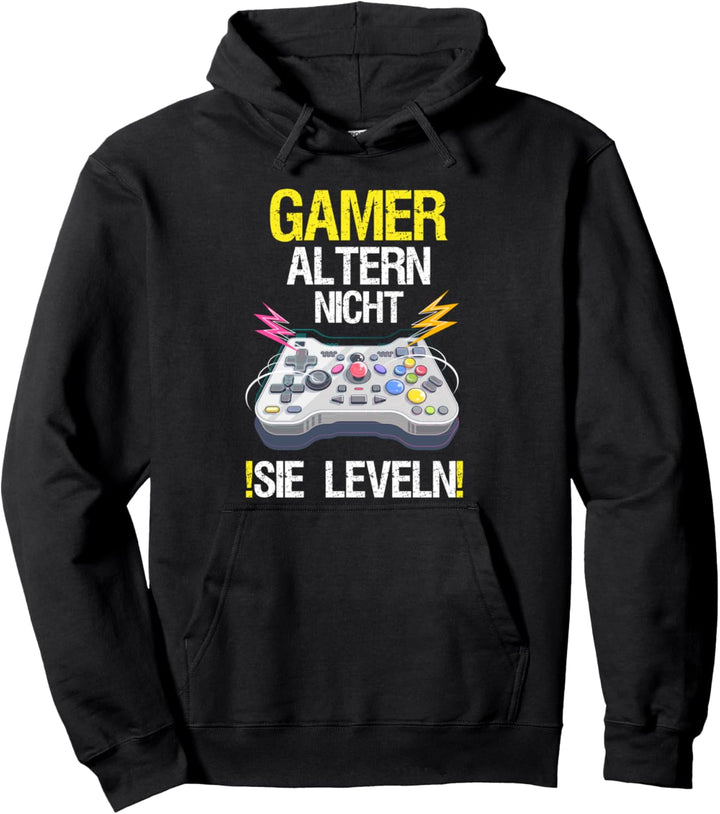 Gamer Altern Nicht Sie Leveln | für Gamer und Zocker Pullover Hoodie