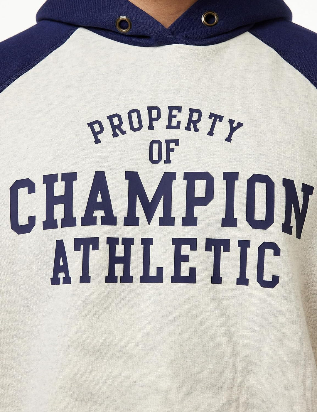 Champion Herren Legacy Athletics Polyfleece Kapuzenpullover (1er Pack) L Grigio Melange Chiaro/Blu M