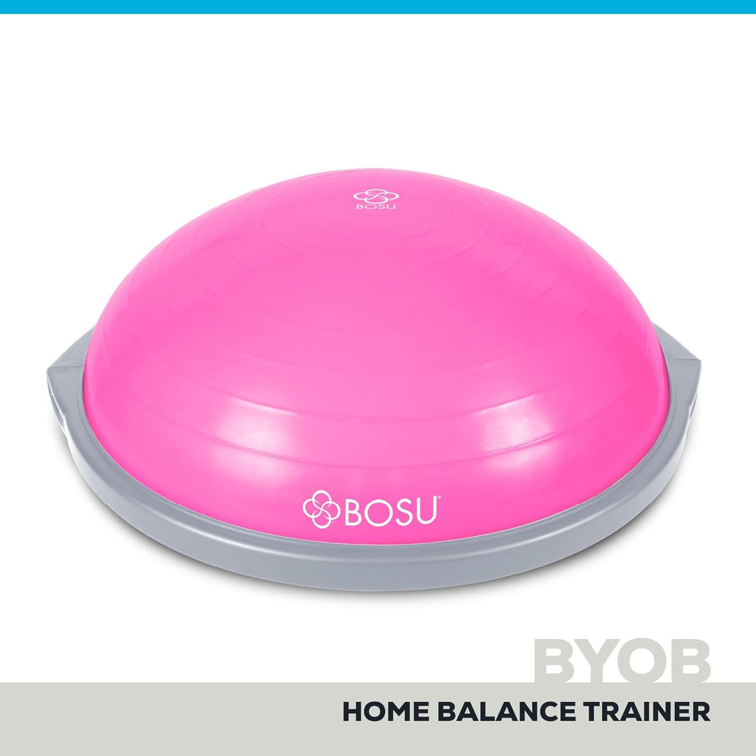 Bosu, Home Gym Equipment, The Original Balance Trainer, 66 cm Durchmesser Pink/Grau, Pink/Grau