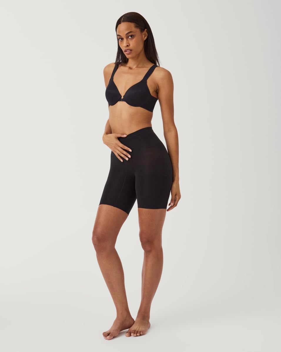 Spanx Damen Power Short Waist Shapewear 1X Waist Shapewear Very Black, 1X Waist Shapewear Very Black