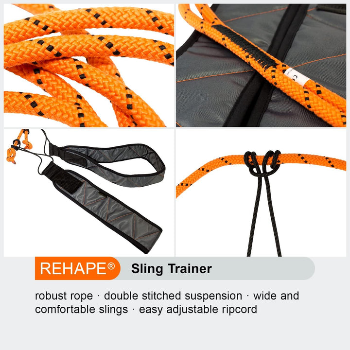 REHAPE Sling Trainer Set 1 - Basis-Set mit Slingtrainer, Abstandhalter und