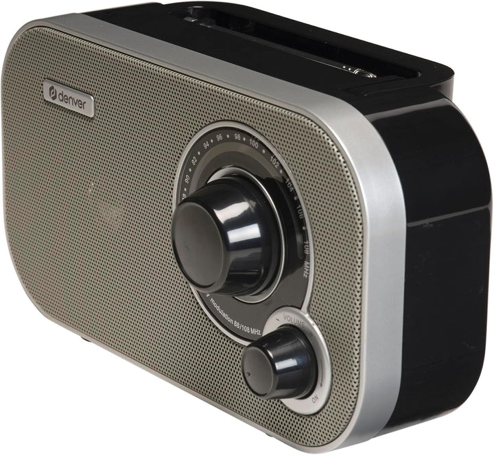 Denver TR-51 UKW-Radio mit analogem Tuning, Grau