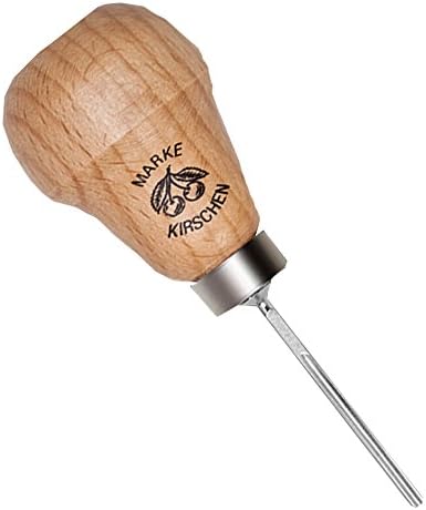 "KIRSCHEN" Werkzeuge 5711100 | Zierschnitzeisen gerade mit Birnenheft, 1mm, Stich 11