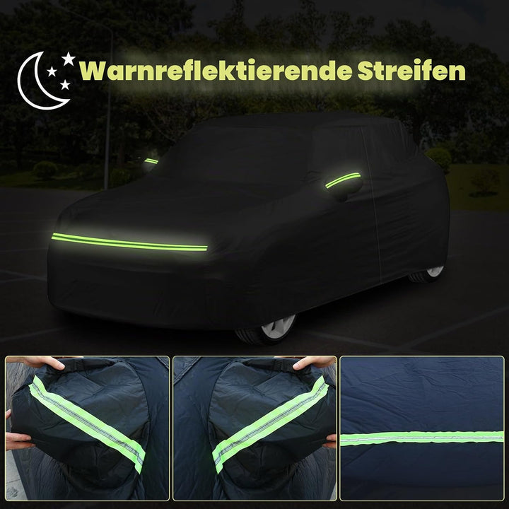Autoabdeckung Passend für Renault Zoe 2012-2024, wasserdichte Vollgarage Autoplane mit Reissverschlu