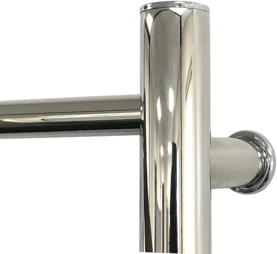Siena Electric Handtuchheizkörper elektrisch Edelstahl 400x800 mm – Spiegelglanz, poliertes Finish,