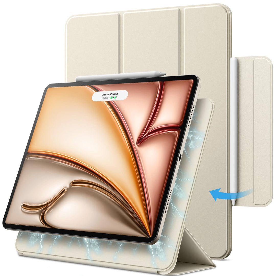 JETech Magnetisch Hülle für iPad Air 11 Zoll M2 (2024), iPad Air 5/4 (10,9-Zoll, Modell 2022/2020, 5