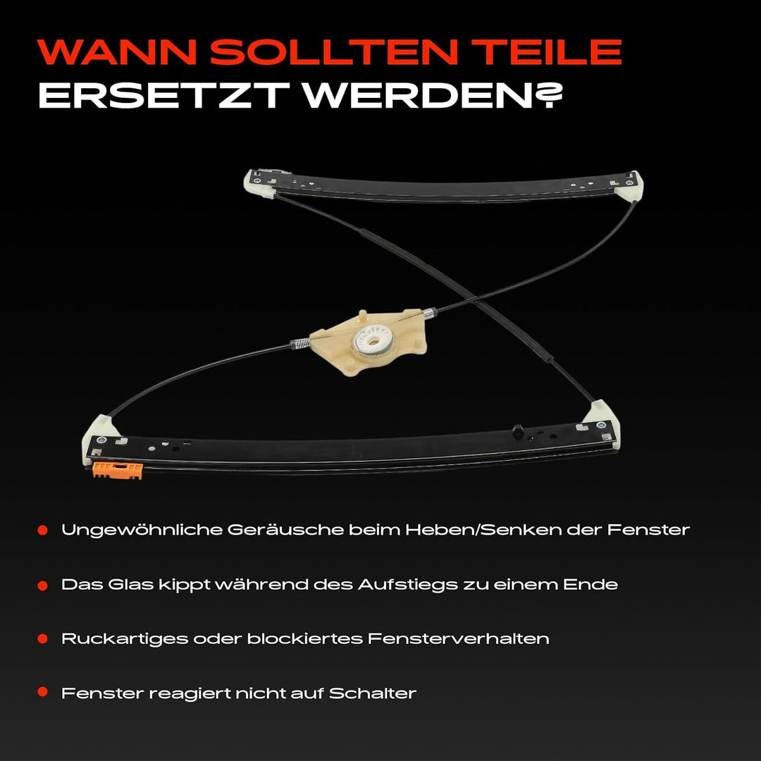 Frankberg Fensterheber Vorne Links Kompatibel mit C-a-y-e-n-n-e 955 T-o-u-a-r-e-g 7LA, 7L6, 7L7 SUV