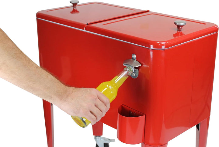 Kailua Cooler - Kühlbox, Kühlwagen, Getränkekühler Rot, Rot