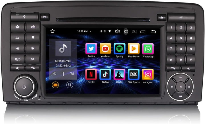 7 Zoll 8-Kern Android 14 Autoradio Bluetooth 5.0 für Mercedes Benz R-Klasse W251 R280/R300/R320/R350