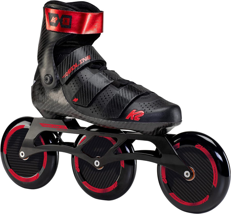 K2 Skates Unisex Inline Skates REDLINE 125, black - red, 30F0199 EU: 45 (UK: 10.5 / US: 11.5) black