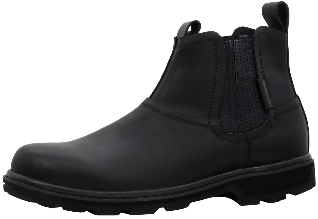 Skechers Blaine Orsen Herren Kurzschaft Stiefel 42.5 EU Schwarz, 42.5 EU Schwarz