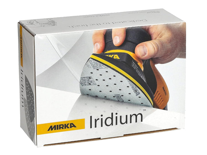 Mirka Iridium Schleifdreieck Premium-Schleifpapier 100x152x152mm 36-Loch Klett Korn 40, 50 Stk/Zum S