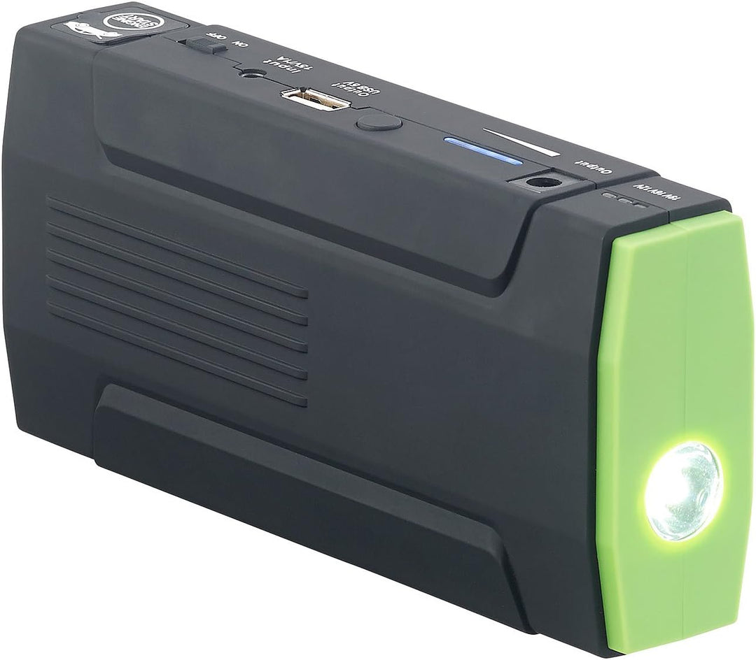 revolt Jump Starter: Notebook-Powerbank mit Kfz-Starthilfe & LED-Leuchte, 8.000 mAh, 400 A (Auto Pow