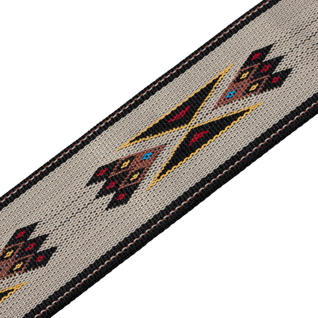 Levy's MSSN80-TAN Gitarrengurt Tan (Polypropylen, Navajo, Jacquardwebung) Bräunen, Bräunen
